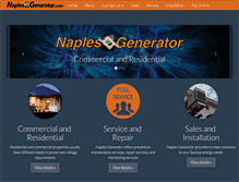 Tablet Screenshot of naplesgenerator.com